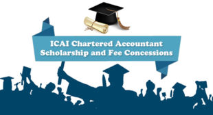 ICAI Chartered Accountant Scholarship and Fee Concessions