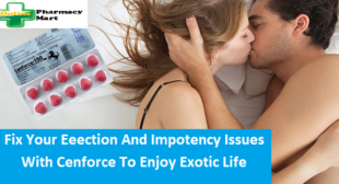 Fix Your Erection And Impotency Issues With Cenforce To Enjoy Exotic Life