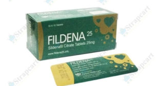 Fildena 25mg : Reviews, Directions, Side effects, Dosage | Strapcart