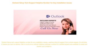 Get Outlook Technical Support Number