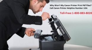 Why Won’t My Canon Printer Print Pdf Files? Call Canon Printer Helpline Number USA
