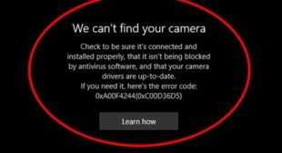 How to Fix Camera Error Code 0xC00DABE0 / 0xA00F4244 in Windows 10?