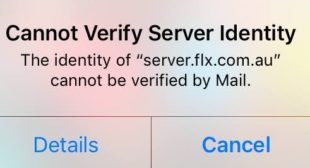 How to Fix “Cannot Verify Server Identity” Error on iPhone