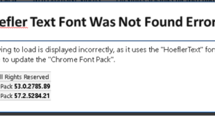 How to Fix Hoefler Text Font Was Not Found Error