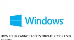 How to Fix Cannot Access Private Key or User Profile – WebrootSafe