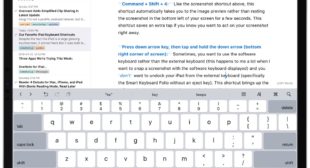 How to view a Hidden “Cheat Sheet” of Keyboard Shortcuts on Your iPad