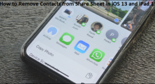 How to Remove Contacts from Share Sheet in iOS 13 and iPad 13 – Office Setup