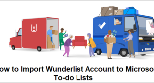How to Import Wunderlist Account to Microsoft To-do Lists