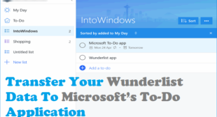 Transfer Your Wunderlist Data To Microsoft’s To-Do Application