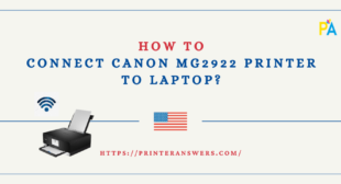 Way to Connect Canon MG2922 Printer to Laptop