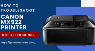 Troubleshoot Canon MX922 Printer Not Responding issue