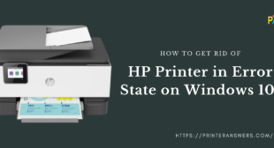 How to fix hp printer in error state windows 10?