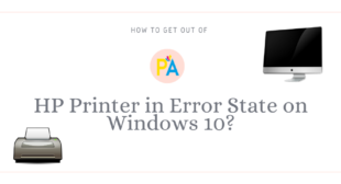 Resolve the Issue of HP Printer in Error State Windows 10