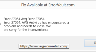 What is the Method To Resolve Www.Avg.com/retail Error Code 27054?