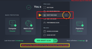 What is the Method to Use AVG Boot Time Scan? Youtueb