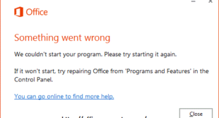 How to fix “ Something went wrong” issue in Office?