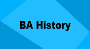 BA History Course Admission BA History Course Admission