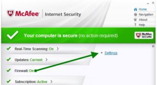 How To Manage Mcafee Firewall Settings In Windows 10?