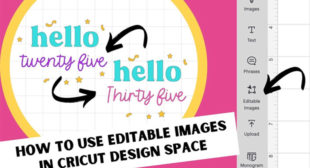 How to Use Editable Images in Cricut Design Space