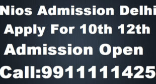 Nios Admission Delhi