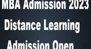 MBA Admission 2023-2024 Distance education learning